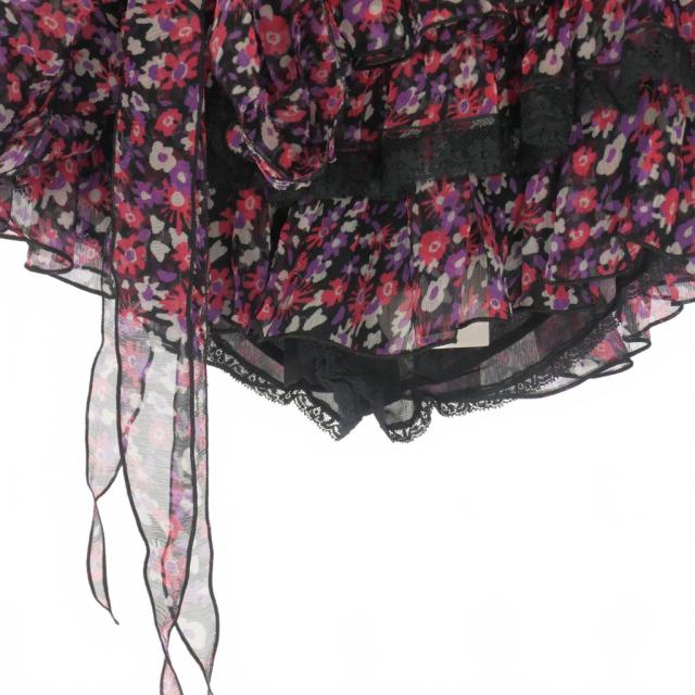 中古】ディースクエアード DSQUARED2 23AW シルク 花柄 フリル