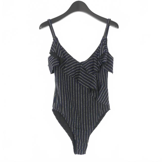 【中古】ディースクエアード DSQUARED2 23AW ラメ加工 ストライプボディスーツトップス ノースリーブ XS S75NA0080 国内正規 レディース