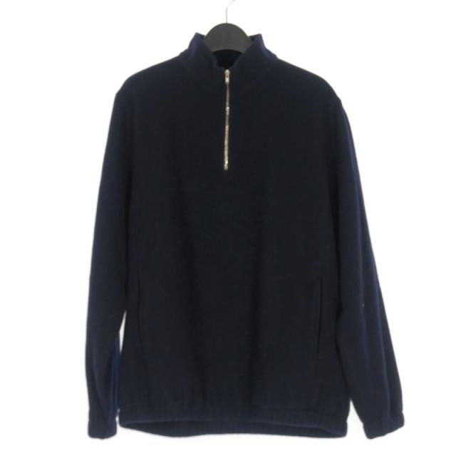 【中古】未使用品 フジ FUJI 25AW ブラッシュドウールプルオーバー トレーナー ウール 長袖 5 ネイビー 紺 JO25A-MO009-WO メンズ