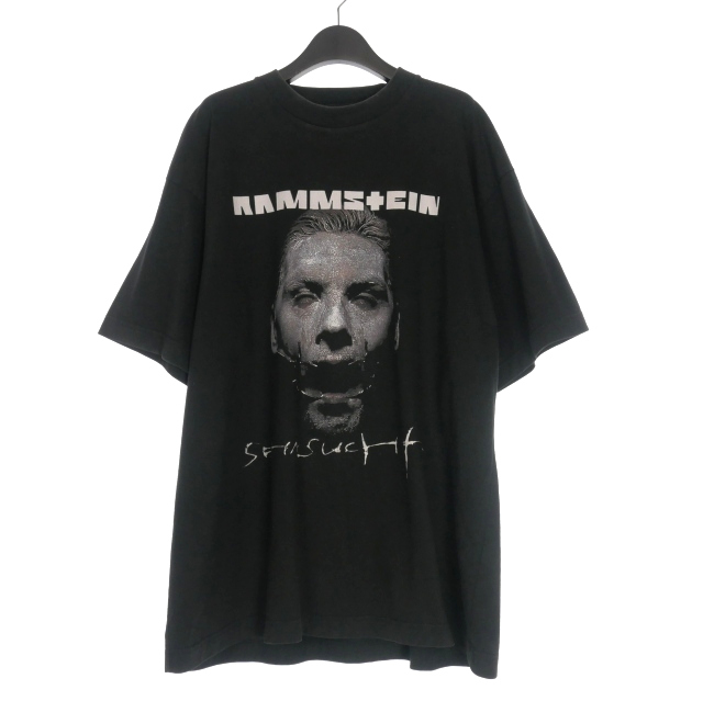 【中古】ヴェトモン VETEMENT RAMMSTEIN PRINTED T-SHIRT オーバーサイズ ラムシュタイン Tシャツ カットソー XS