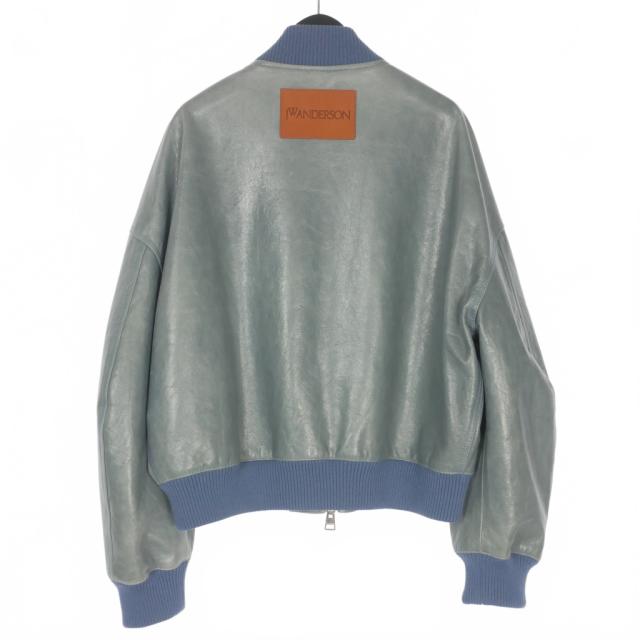 【中古】ジェイダブリューアンダーソン JWアンダーソン J.W.ANDERSON レザー ボンバージャケット ブルゾン クロップド