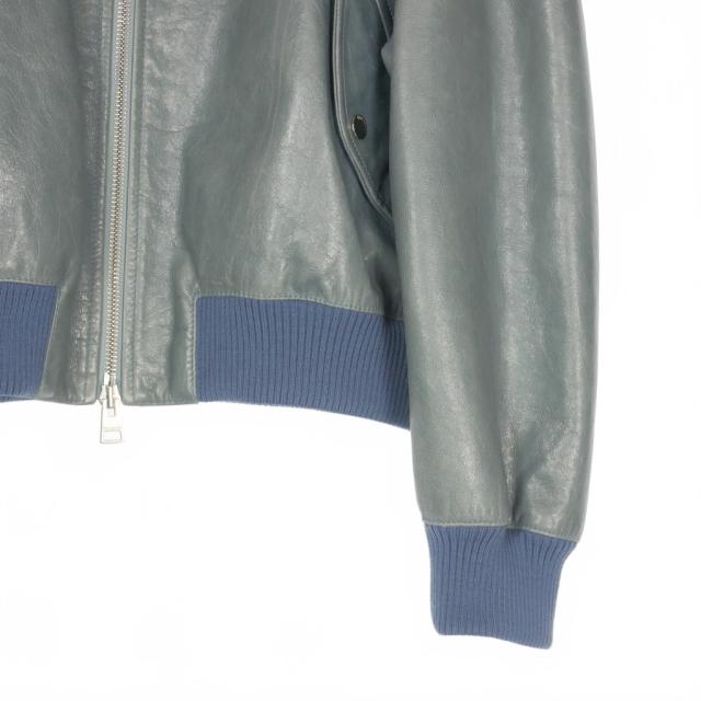 【中古】ジェイダブリューアンダーソン JWアンダーソン J.W.ANDERSON レザー ボンバージャケット ブルゾン クロップド