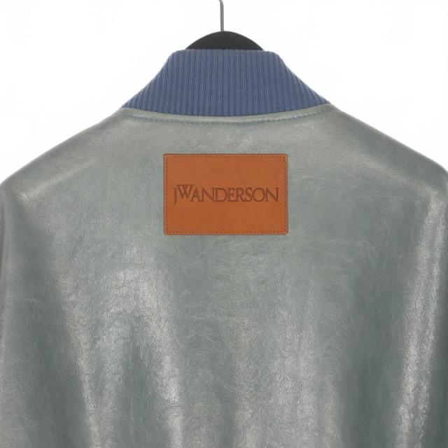 【中古】ジェイダブリューアンダーソン JWアンダーソン J.W.ANDERSON レザー ボンバージャケット ブルゾン クロップド