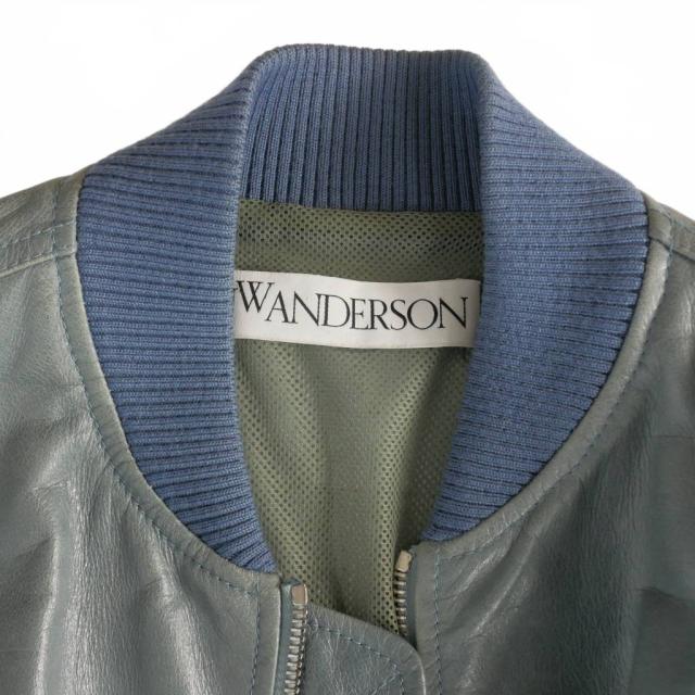 【中古】ジェイダブリューアンダーソン JWアンダーソン J.W.ANDERSON レザー ボンバージャケット ブルゾン クロップド