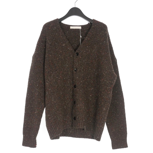 【中古】未使用品 オーユーエーティー OUAT 25AW BROWN NEW CARDIGAN BROWN メタポケット ニッ カーディガン 3