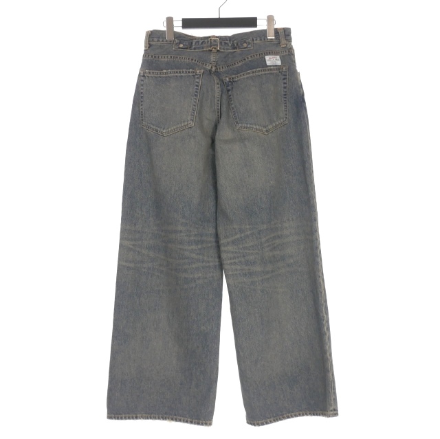 【中古】未使用品 ダイリク DAIRIKU 25AW "D"Buckle Super wide Denim Pants バックル デニムパンツ ジーンズ 29(M)