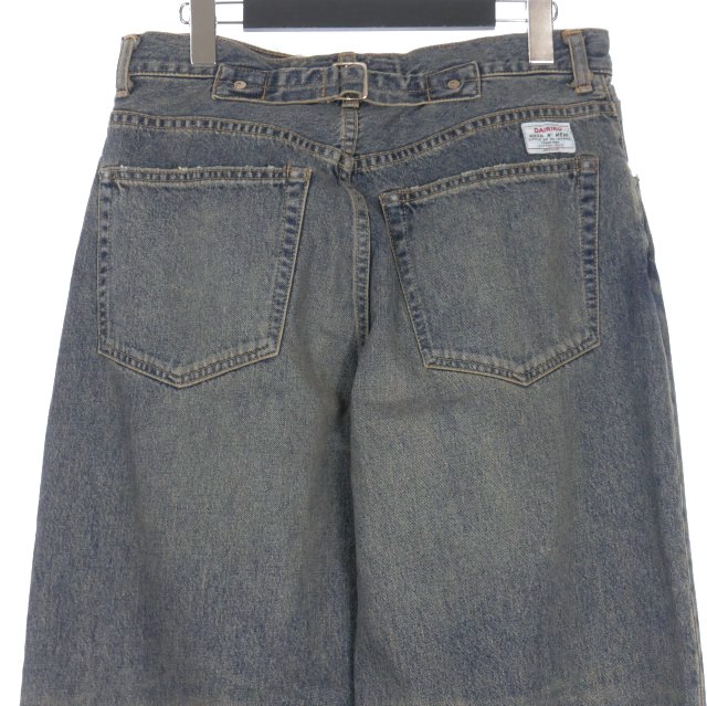 【中古】未使用品 ダイリク DAIRIKU 25AW "D"Buckle Super wide Denim Pants バックル デニムパンツ ジーンズ 29(M)