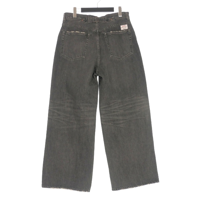 【中古】未使用品 ダイリク DAIRIKU 25AW "D"Buckle Super wide Denim Pants バックル デニムパンツ ジーンズ 27(S)