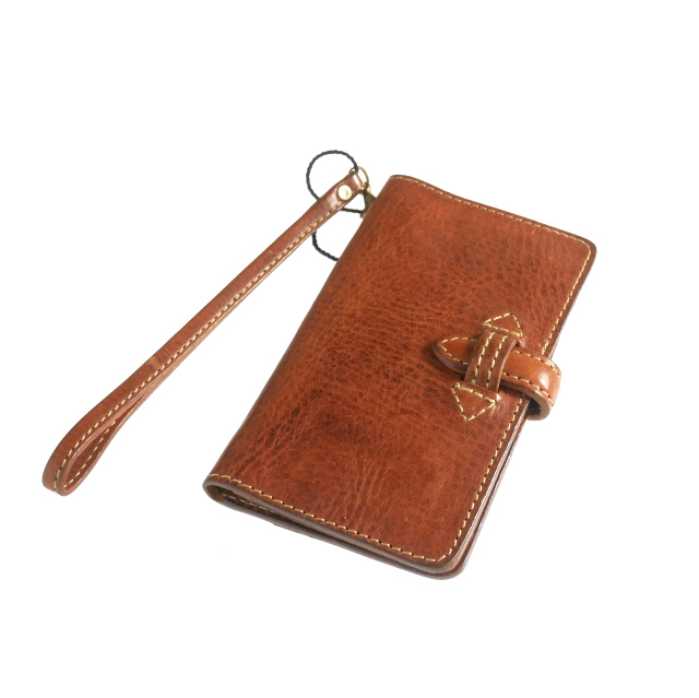 【中古】イサムカタヤマバックラッシュ ISAMU KATAYAMA BACKLASH イタリアンダブルショルダー レザー スマホケース