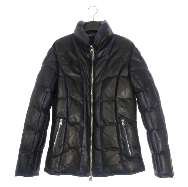 【中古】未使用品 イサムカタヤマバックラッシュ ISAMU KATAYAMA BACKLASH シープレザーグースダウンZIPジャケット L