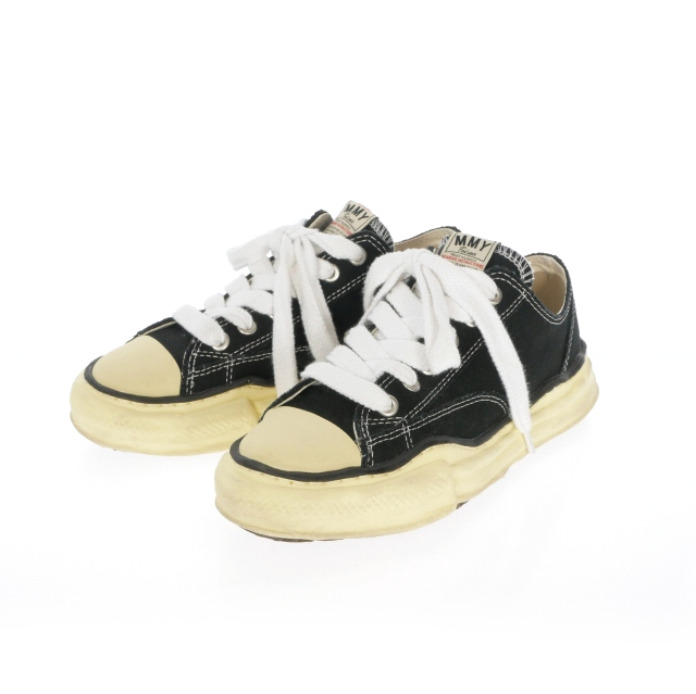 【中古】ミハラヤスヒロ MIHARA YASUHIRO PETERSON CANVAS LOW ピーターソン ローカットスニーカー 靴 40 ブラック