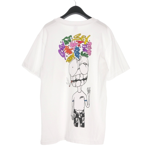 【中古】マッティボーイ Matty Boy 25SS ANTI PROMO Tee NY限定 ポケットTシャツ カットソー 半袖 M ホワイト 白