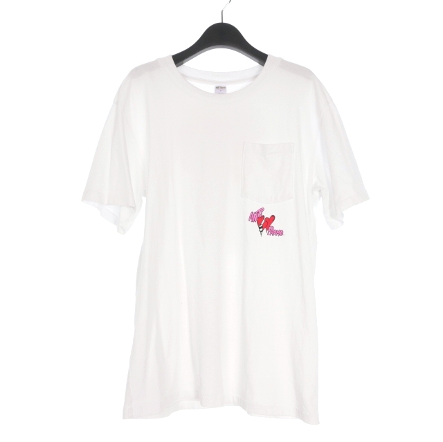【中古】マッティボーイ Matty Boy 25SS ANTI PROMO Tee NY限定 ポケットTシャツ カットソー 半袖 M ホワイト 白_1