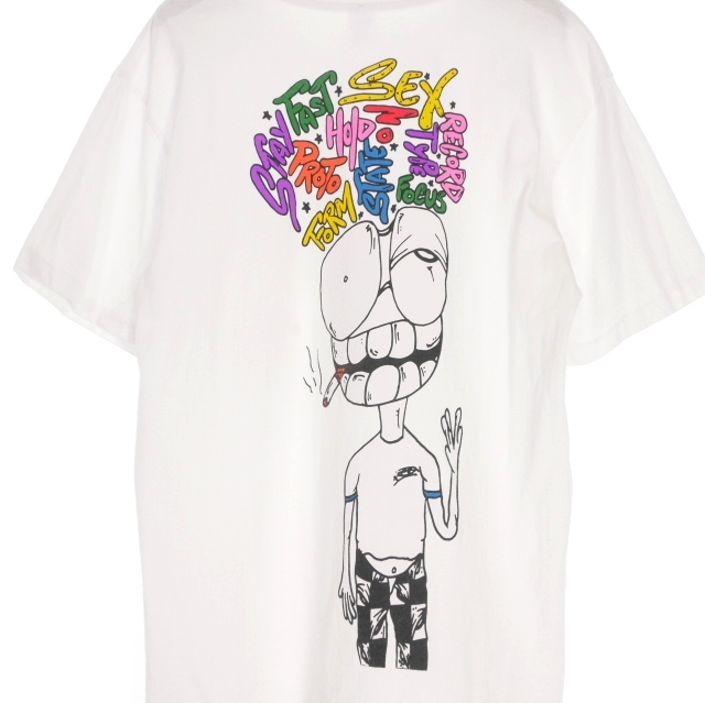 【中古】マッティボーイ Matty Boy 25SS ANTI PROMO Tee NY限定 ポケットTシャツ カットソー 半袖 M ホワイト 白_4