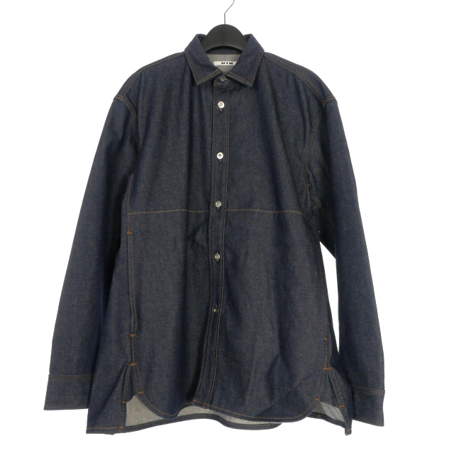 【中古】未使用品 エヌティーエヌ NTN ASCENT DENIM SHIRT デニムシャツ 長袖 2 インディゴ 24-NS009031 メンズ