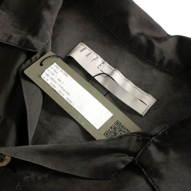 【中古】未使用品 ネイプ NAPE 25SS DECAY TYPE1st HSH オープンカラーシャツ 半袖 2 ブラック 黒 432 メンズ_5
