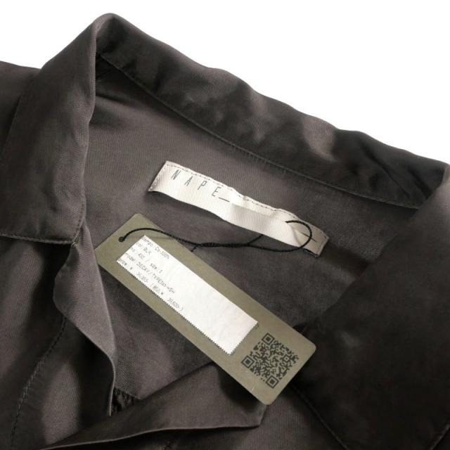 【中古】未使用品 ネイプ NAPE 25SS DECAY TYPE1st HSH オープンカラーシャツ 半袖 1 ブラック 黒 432 メンズ_5