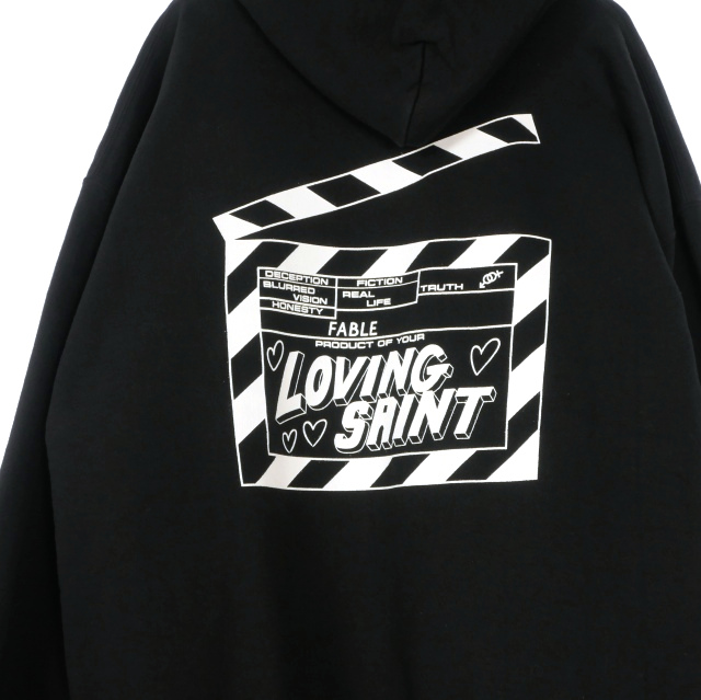 【中古】未使用品 セントマイケル SAINTMICHAEL 26SS HOODIE I LOVE SAINT ロゴプリントパーカー トレーナー XL SM-MK8-0000-057 メンズ_4