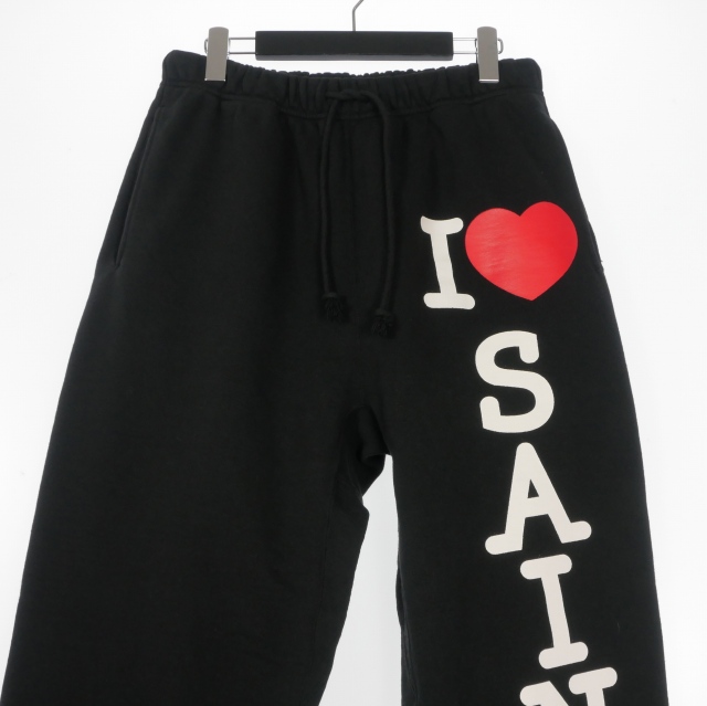 【中古】未使用品 セントマイケル SAINTMICHAEL 26SS SWEAT PANTS I LOVE SAINT ロゴプリント スウエットパンツ_2