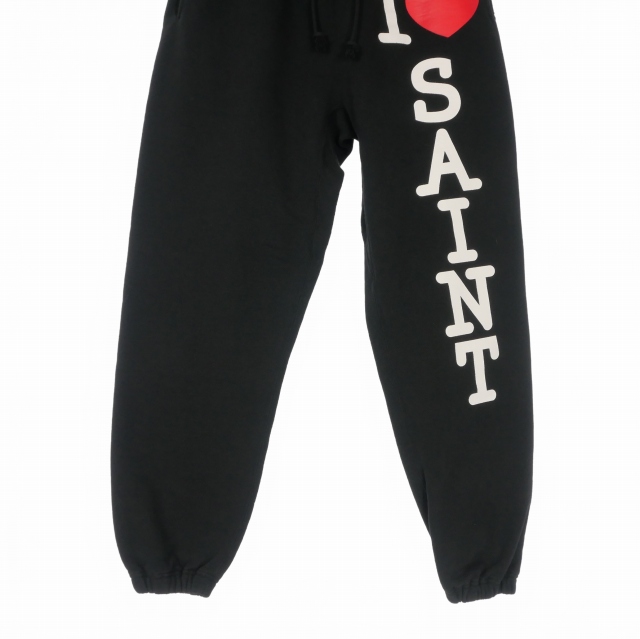 【中古】未使用品 セントマイケル SAINTMICHAEL 26SS SWEAT PANTS I LOVE SAINT ロゴプリント スウエットパンツ_3