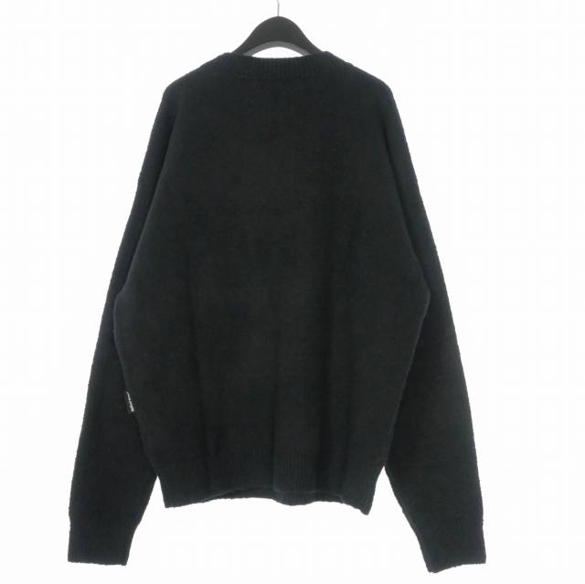 【中古】未使用品 パームエンジェルス PALM ANGELS 24AW Black Monogram Sweater モノグラムセーター ニット 長袖 M ブラック_1