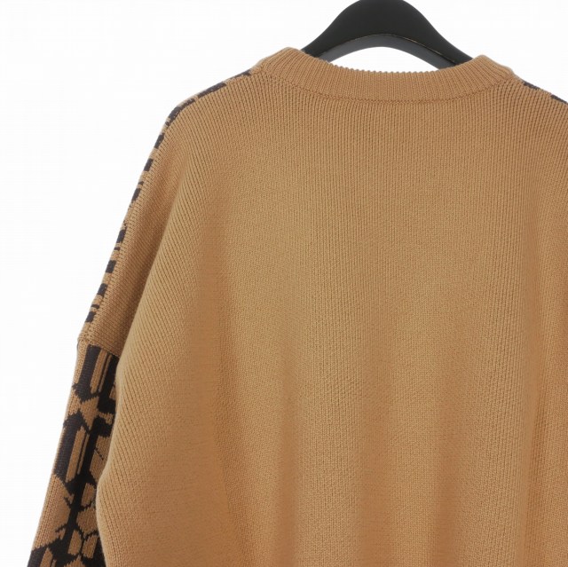 【中古】未使用品 パームエンジェルス PALM ANGELS 23AW ALLOVER MONOGRAM JQRD SWEA S ベージュ PMHE053E23KNI0016160 国内正規 メンズ_5