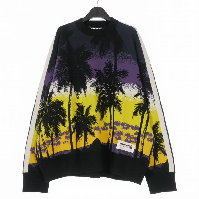 【中古】未使用品 パームエンジェルス PALM ANGELS 23SS PALM SUNSET TRACK JQRD SWEA XL PMHE046S23KNI0013710 国内正規 メンズ
