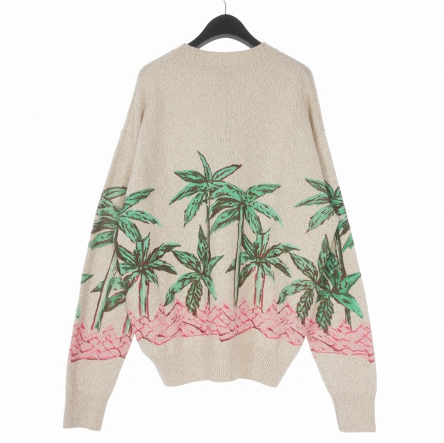 【中古】未使用品 パームエンジェルス PALM ANGELS 23AW PALMS ROW PRINTED SWEATER S PMHE054E23KNI0050455 国内正規 メンズ_1