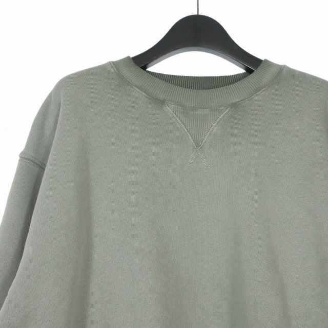 【中古】未使用品 ホープ HOPE 25AW ウォッシュ加工 スウェットシャツ トレーナー 44 グリーンフェード 57465136 メンズ_2