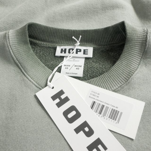 【中古】未使用品 ホープ HOPE 25AW ウォッシュ加工 スウェット トレーナー 48 グリーンフェード 57465136 メンズ_6