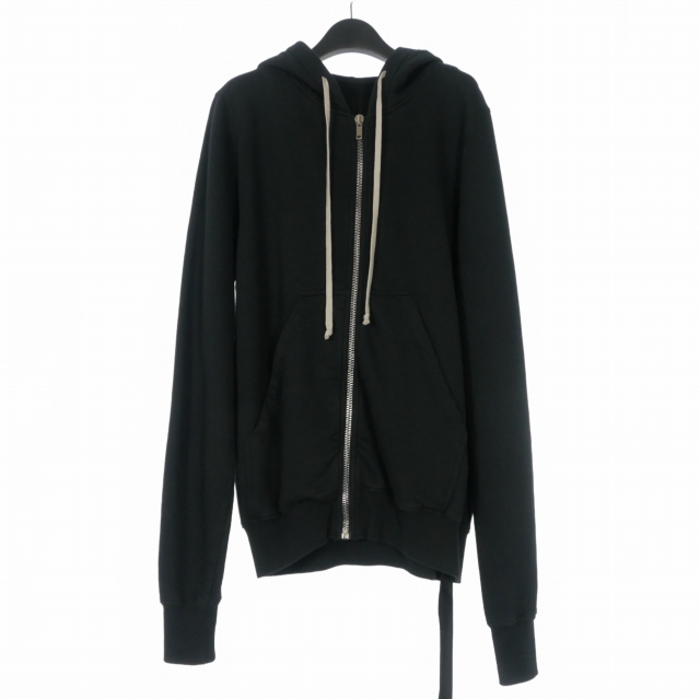 【中古】ダークシャドウ DRKSHDW RICK OWENS 23AW Jason Hoodie ジップフーディ パーカー M ブラック 黒 DU02C5276