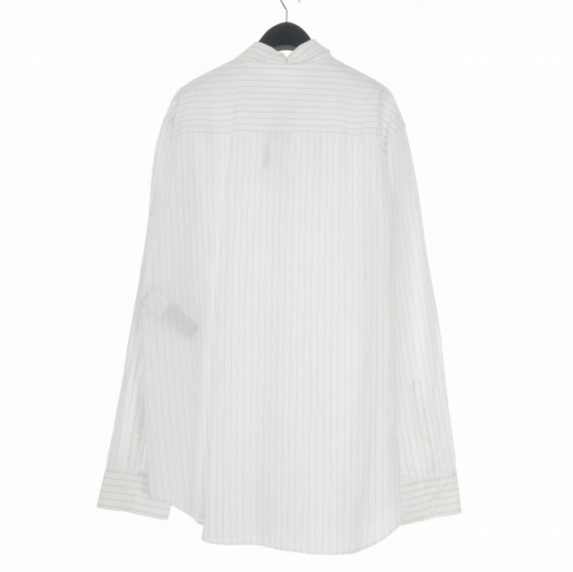 【中古】未使用品 アンドゥムルメステール ANN DEMEULEMEESTER 24AW BENARD STANDARD SHIRTストライプシャツ 長袖 48_1
