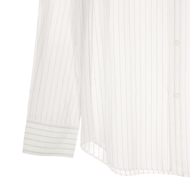 【中古】未使用品 アンドゥムルメステール ANN DEMEULEMEESTER 24AW BENARD STANDARD SHIRTストライプシャツ 長袖 48_3