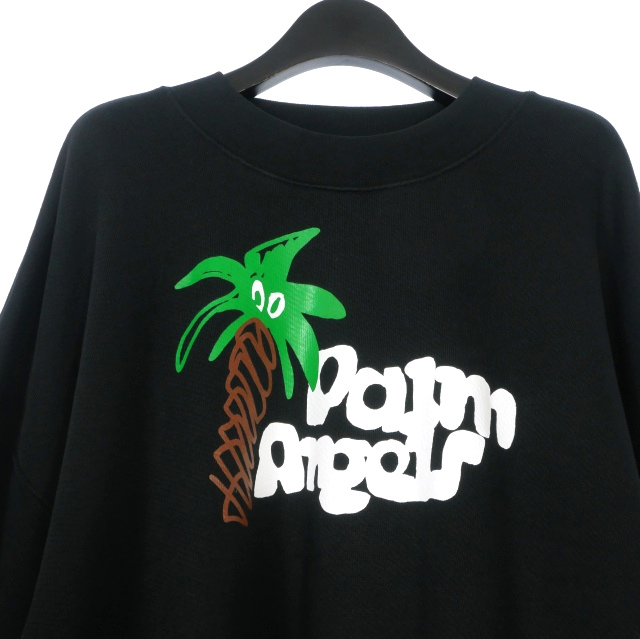 【中古】未使用品 パームエンジェルス 23SS SKETCHY CLASSIC CREWNECK クルーネックスウェット トレーナー 長袖 M_2