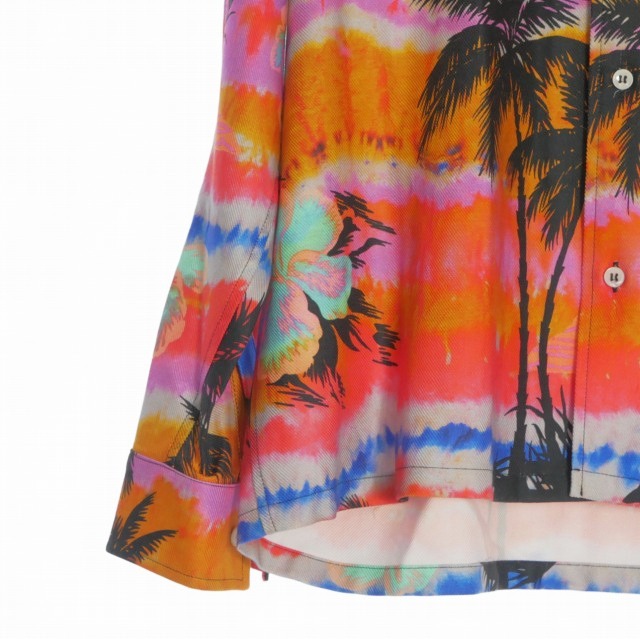 【中古】未使用品 パームエンジェルス PALM ANGELS 23AW Psychedelic Palms Shirt 46 マルチカラー PMGE022F23FAB0013284 メンズ_3