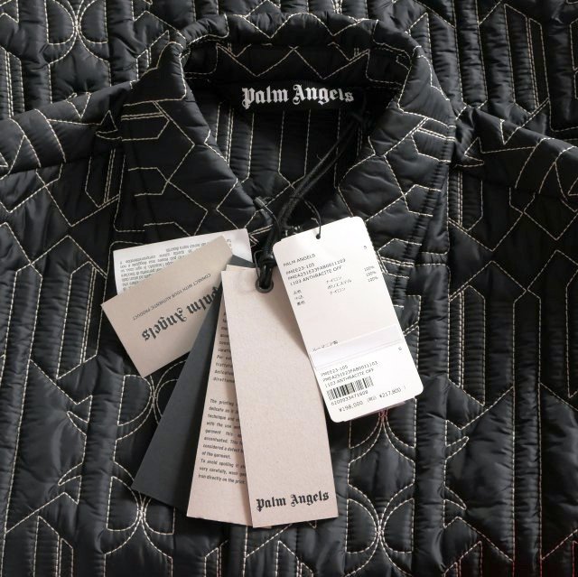 【中古】未使用品 パームエンジェルス PALM ANGELS 23AW All Monogram Quilted Nylon Jacket S ブラック PMEA251E23FAB0011103 メンズ_5