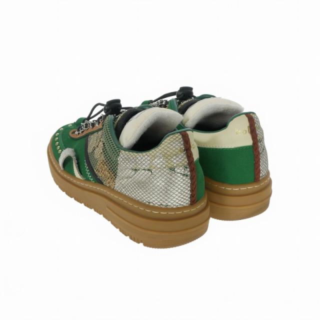 【中古】カラー kolor 23AW ローカットスニーカー 靴 スタッズ 26.5cm グリーン 緑 23WCM-A03503 メンズ_2