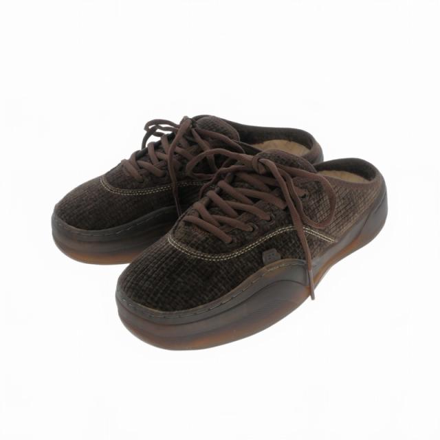 【中古】未使用品 イーアールエル ERL Camino コーデュロイ スニーカー 靴 US8/26cm MUD ブラウン 茶 ERL11SH07-1