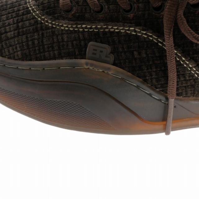 【中古】未使用品 イーアールエル ERL Camino コーデュロイ スニーカー 靴 US9/27cm MUD ブラウン 茶 ERL11SH07-1_6