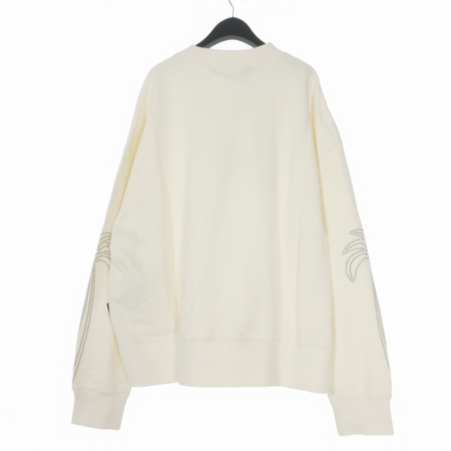 【中古】未使用品 パームエンジェルス PALM ANGELS 24SS MILANO STUD CREW クルーネックスウェット トレーナー 長袖 L_1