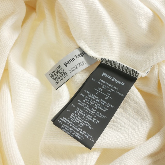 【中古】未使用品 パームエンジェルス PALM ANGELS 24SS MILANO STUD CREW クルーネックスウェット トレーナー 長袖 L_6