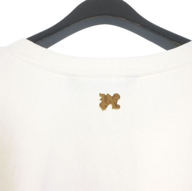【中古】未使用品 パームエンジェルス PALM ANGELS 24SS BURNING MONOGRAM CREWNECK スウェット トレーナー_5