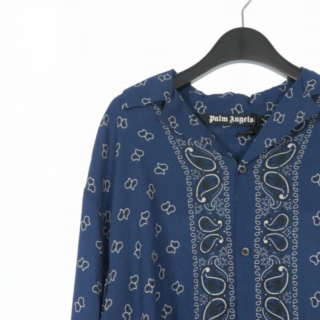 【中古】未使用品 パームエンジェルス PALM ANGELS 24SS Paisley Print Bowling Shirt ペイズリー シャツ_2