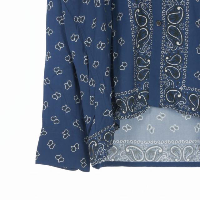 【中古】未使用品 パームエンジェルス PALM ANGELS 24SS Paisley Print Bowling Shirt ペイズリー シャツ_3