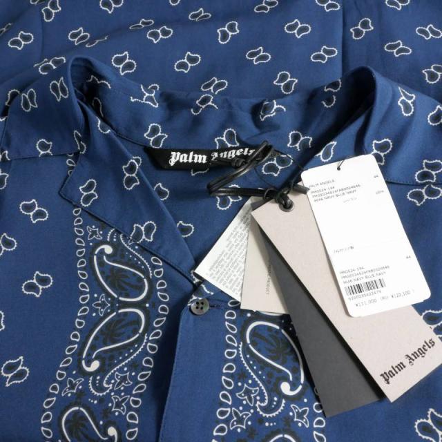 【中古】未使用品 パームエンジェルス PALM ANGELS 24SS Paisley Print Bowling Shirt ペイズリー シャツ_6