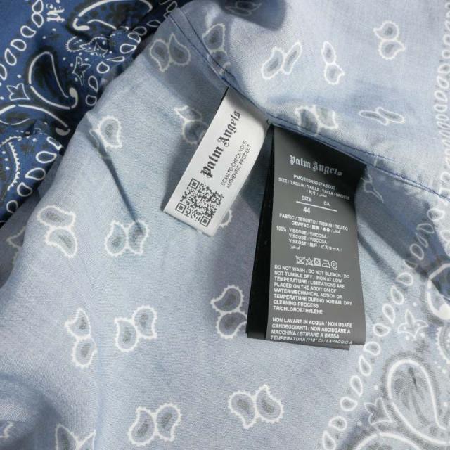 【中古】未使用品 パームエンジェルス PALM ANGELS 24SS Paisley Print Bowling Shirt ペイズリー シャツ_7