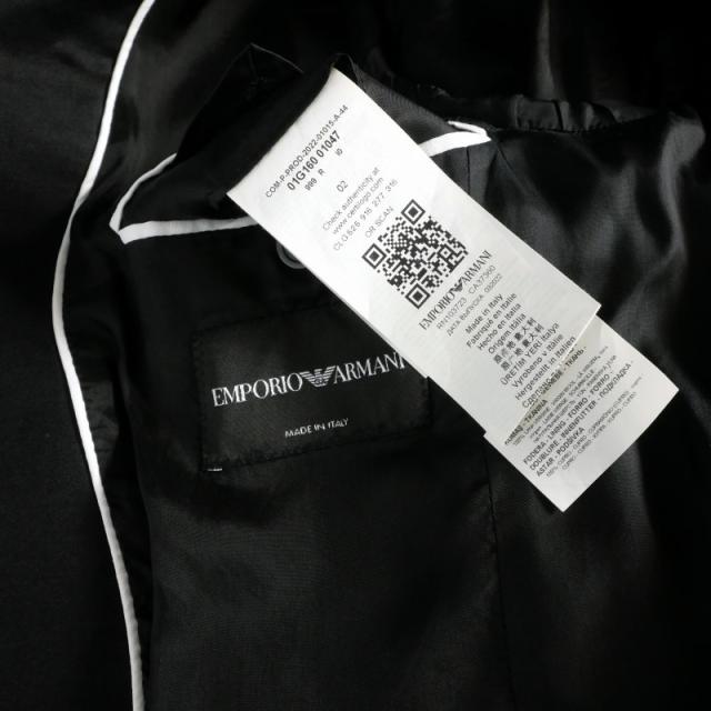 【中古】エンポリオアルマーニ EMPORIO ARMANI セットアップ スーツ 上下 シングルブレストジャケット 44 ブラック_8