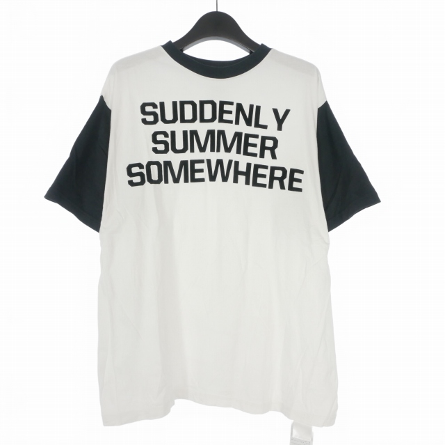 【中古】マディソンブルー MADISONBLUE バイカラーT 半袖 Ｔシャツ カットソー 01（S）ホワイト 白 MB211-7005