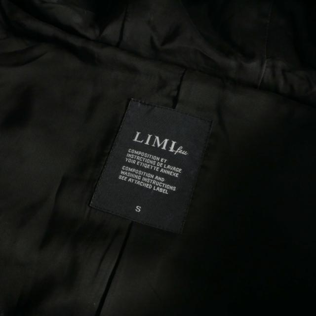 【中古】リミフゥ LIMI feu ヨウジヤマモト フーデッド ウールコート ジャケット 長袖 S ブラック 黒 TQ-C91-104_7