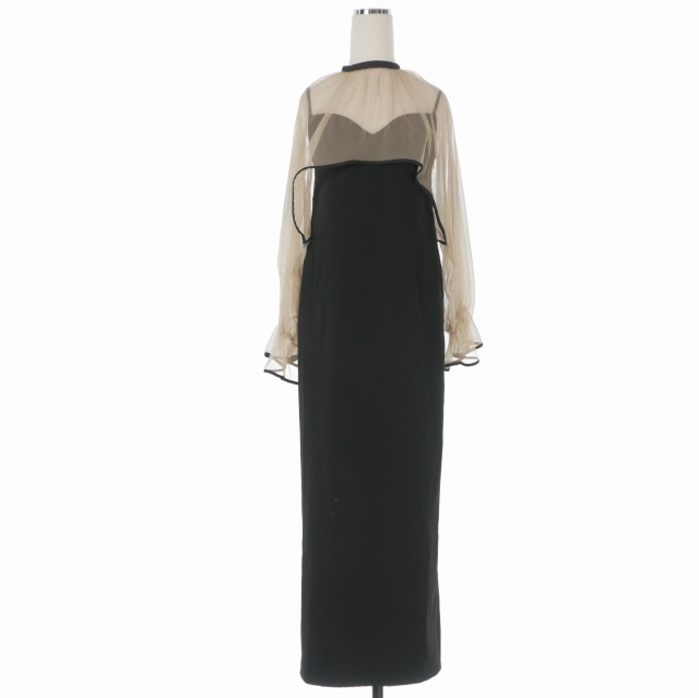 【中古】未使用品 アメリヴィンテージ Ameri VINTAGE MANY WAY AIRY VEIL DRESS オケージョンドレス M ブラック 02210530882 レディース